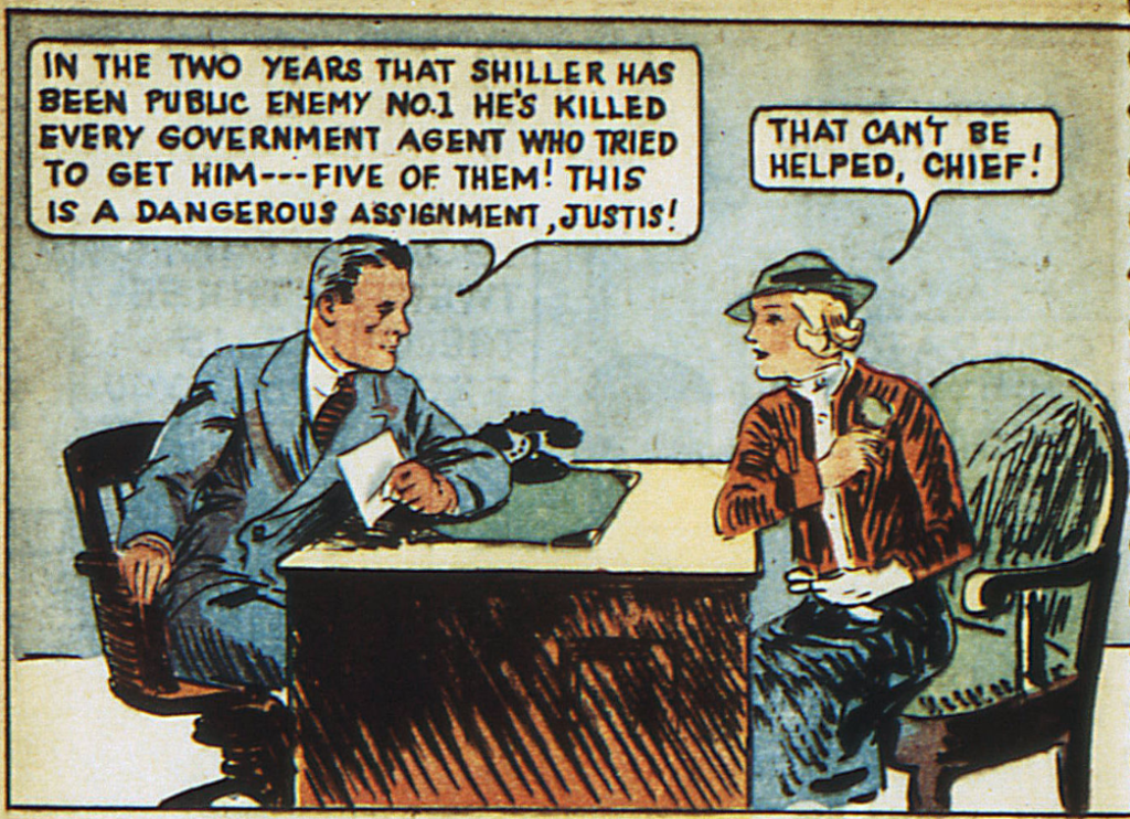 G-Woman, from New Adventure Comics #22 (December 1937)