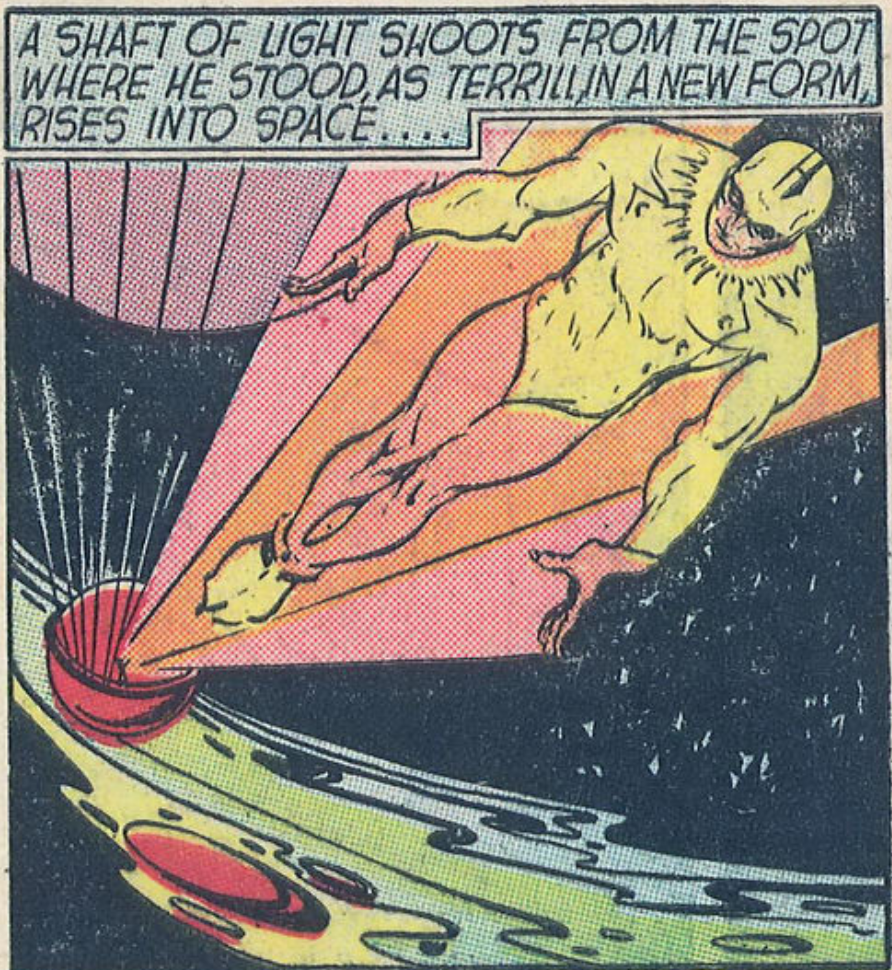 A panel from Smash Comics #14, July 1940