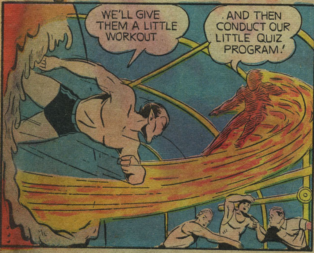 A panel from Marvel Mystery Comics #17, January 1941