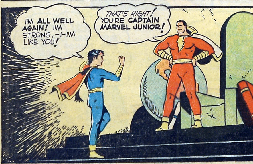 A panel from Whiz Comics #25, November 1941