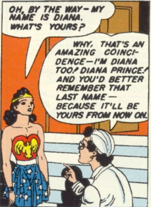 A panel from Sensation Comics #1. November 1941
