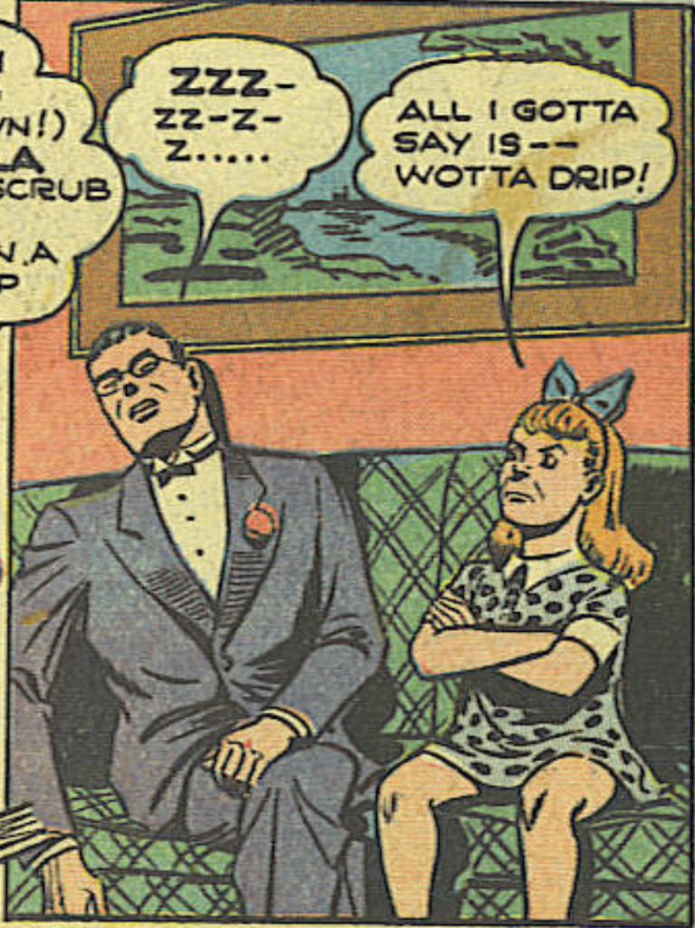 A panel from Action #59, February 1943