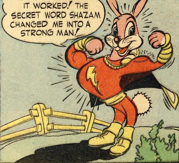 A panel from Fawcett's Funny Animals #1, November 1942