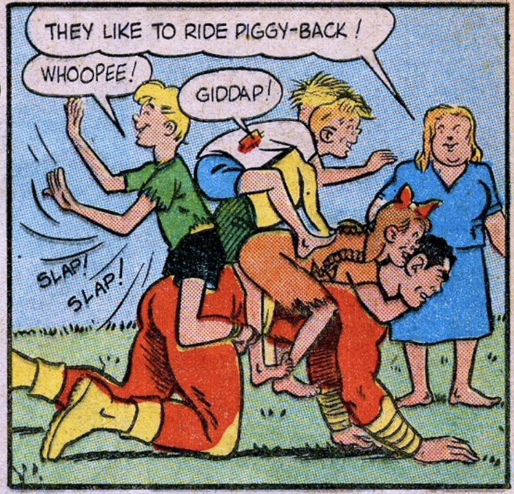 A panel from Whiz Comics #61, December 1944