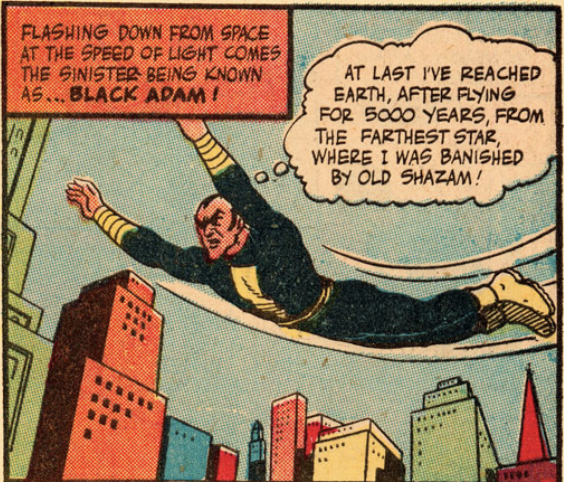 The debut of Black Adam from Marvel Family Comics #1, November 1945