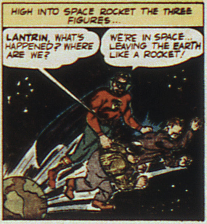 A panel from Green Lantern Comics #16, June 1945