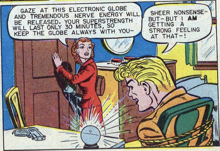 A panel from Sensation Comics #46, August 1945