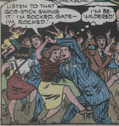  A panel from Batman #33, December 1945