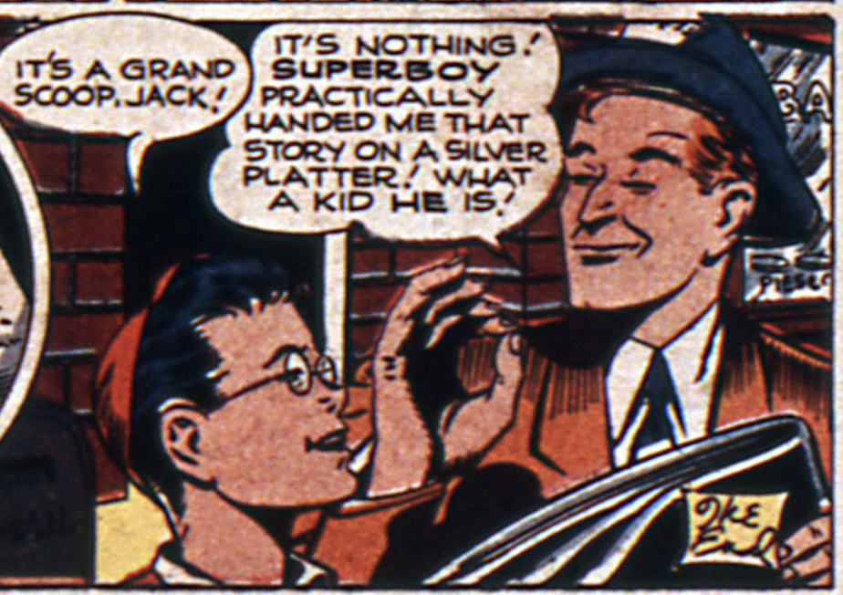 The second appearance of Jack Smart in Superboy from Adventure Comics #111, Oct 1946