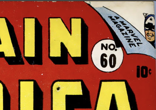 A portion of the cover of Captain America #60, October 1946