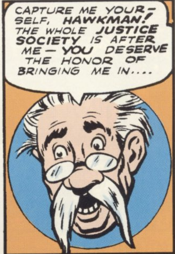 Psycho Pirate appealing to Hawkman's pride in All-Star Comics #32, October 1946
