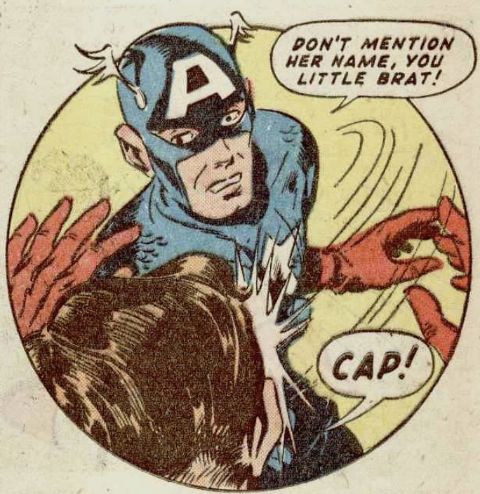 Captain America slaps Bucky in Captain America #65, October 1947