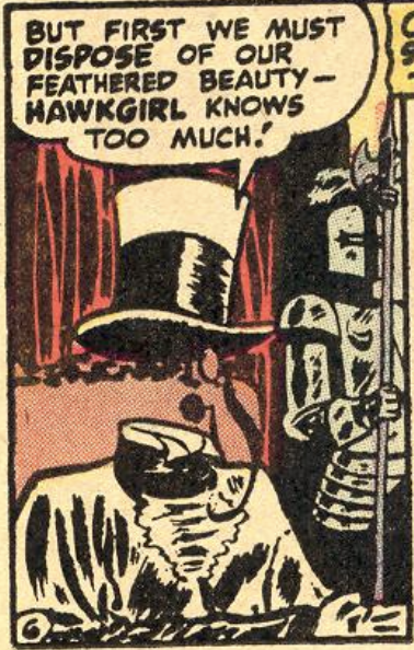 A panel from the Hawkman story in Flash Comics #88, August 1947