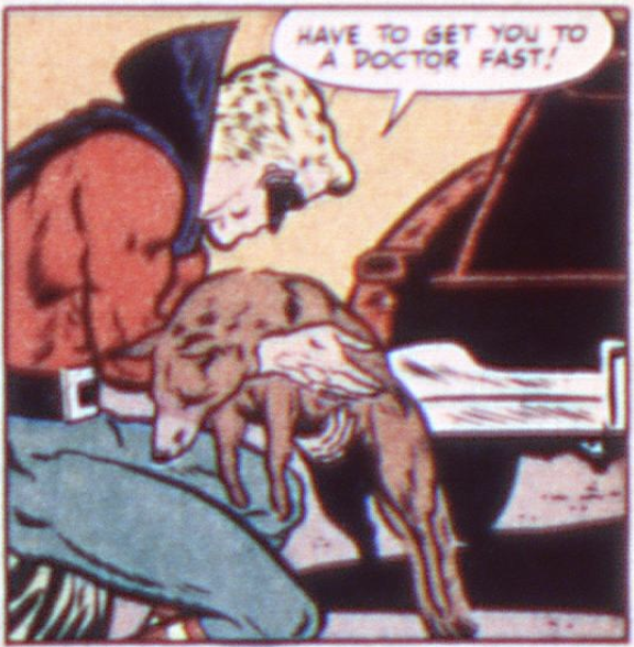 A panel from Green Lantern #30, December 1947