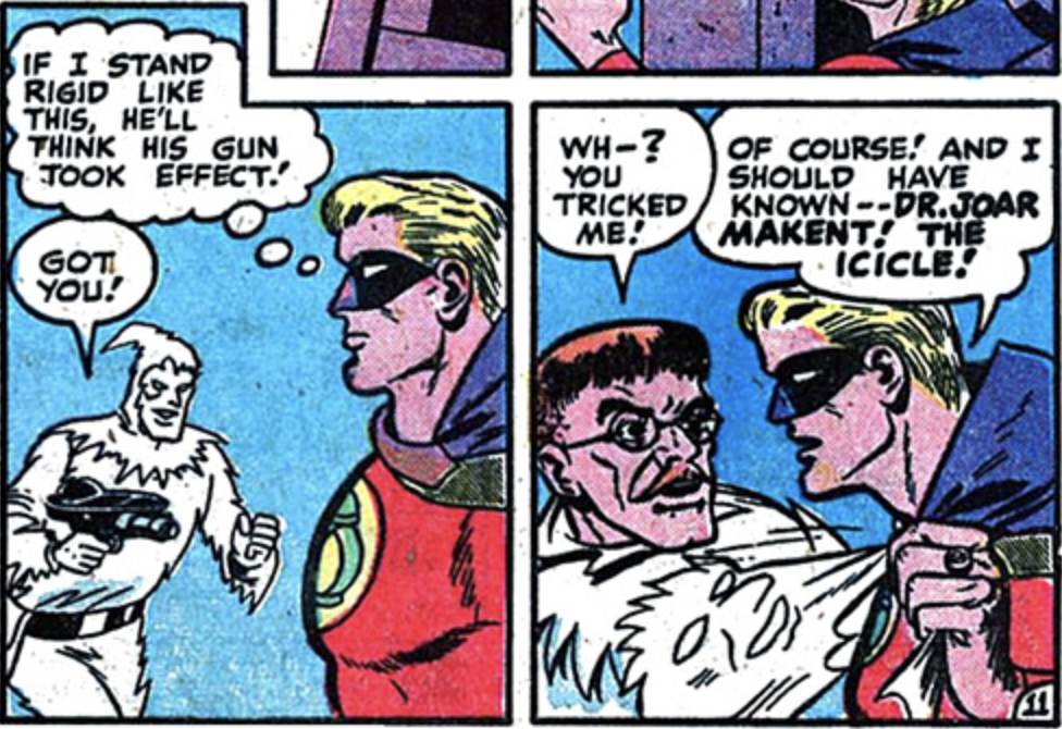 A panel from All-American #90, August 1947