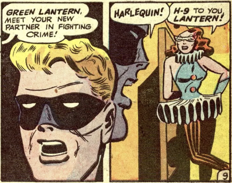 A panel from Green Lantern #34, July 1947