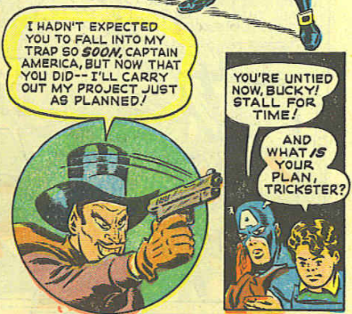 A panel from Captain America #71, December 1948