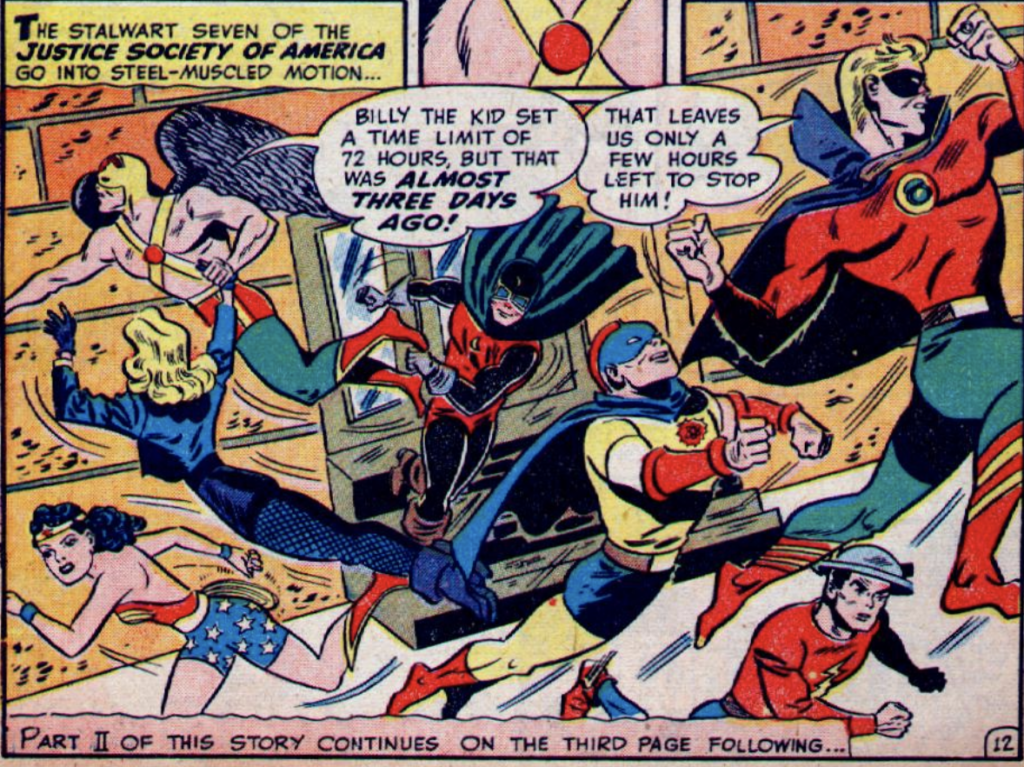 A panel from All-Star Comics #47, April 1949
