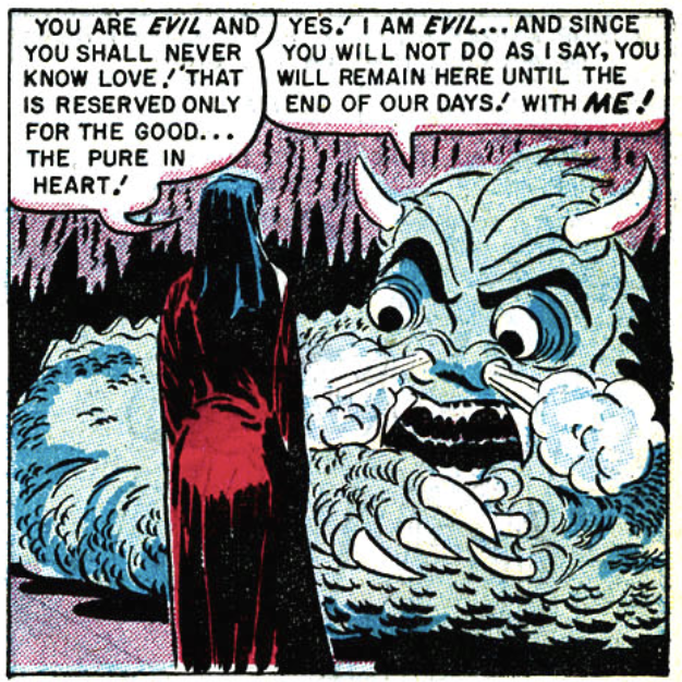 A panel from Captain America's Weird Tales #75, November 1949