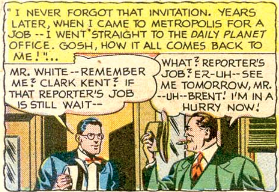 A panel from Action Comics #144, March 1950