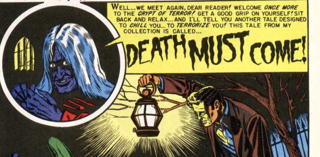 A panel from Crypt of Terror #17, December 1949