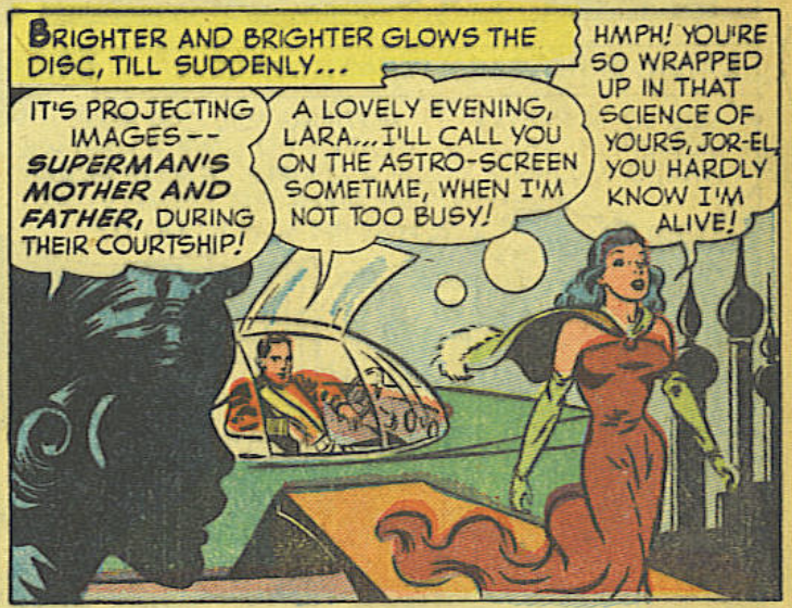 A panel from Action Comics #149, August 1950
