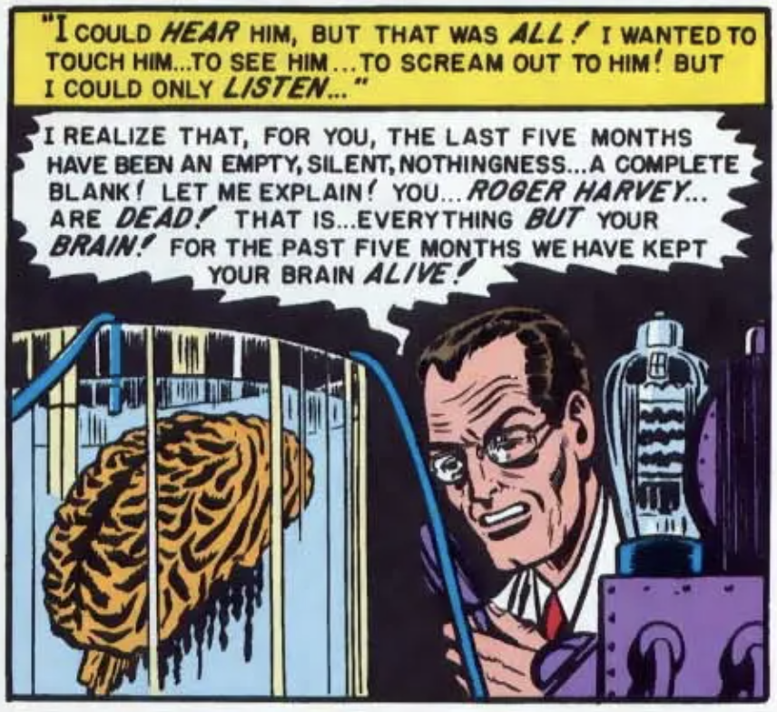 A panel from Weird Fantasy #1, March 1950