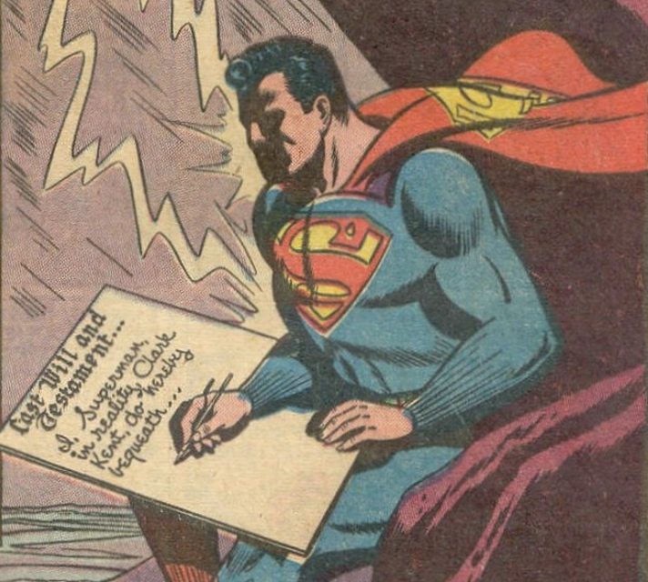 A panel from Superman #66, July 1950