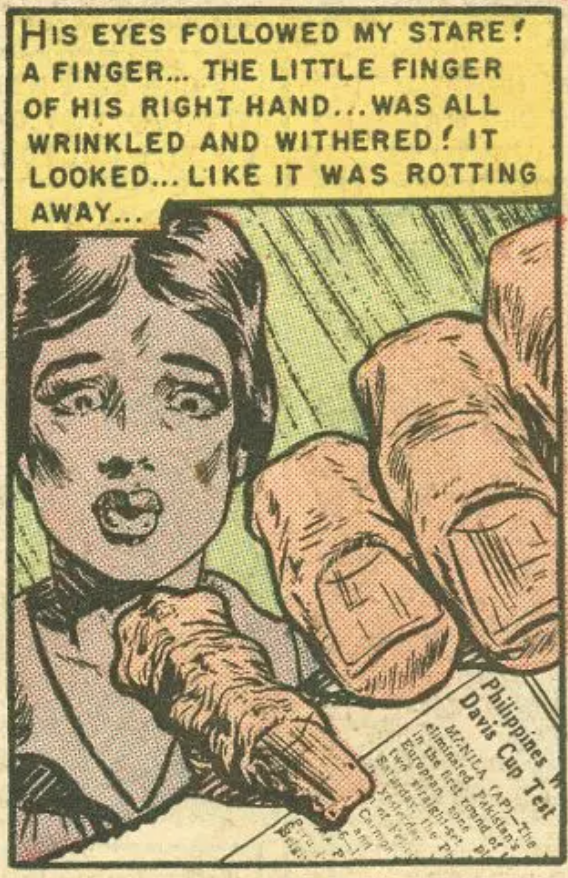 A panel from Tales from the Crypt #20, June 1950