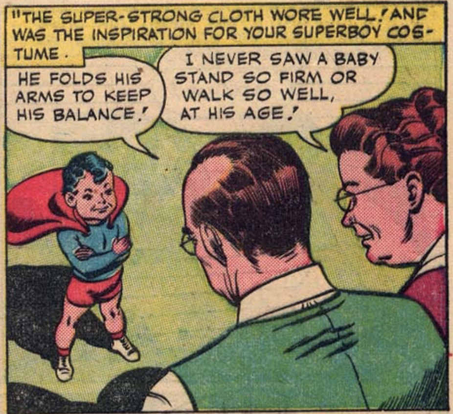 A panel from Superboy #8, March 1950