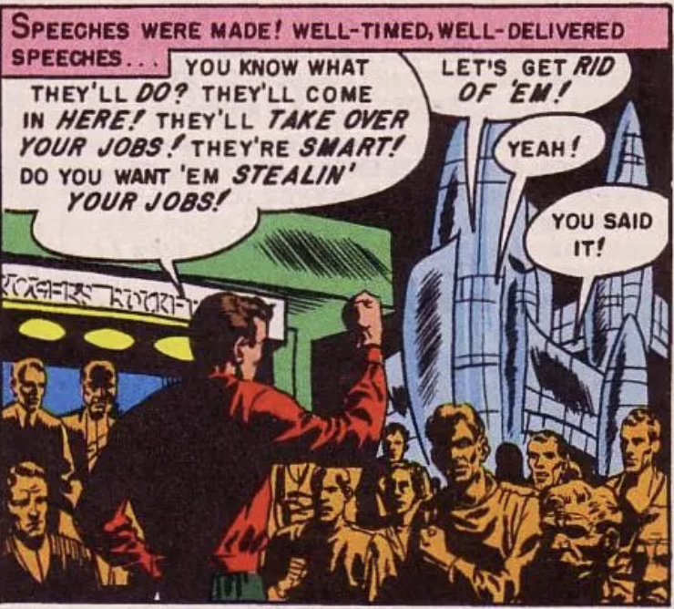 A panel from Weird Fantasy #10, September 1951