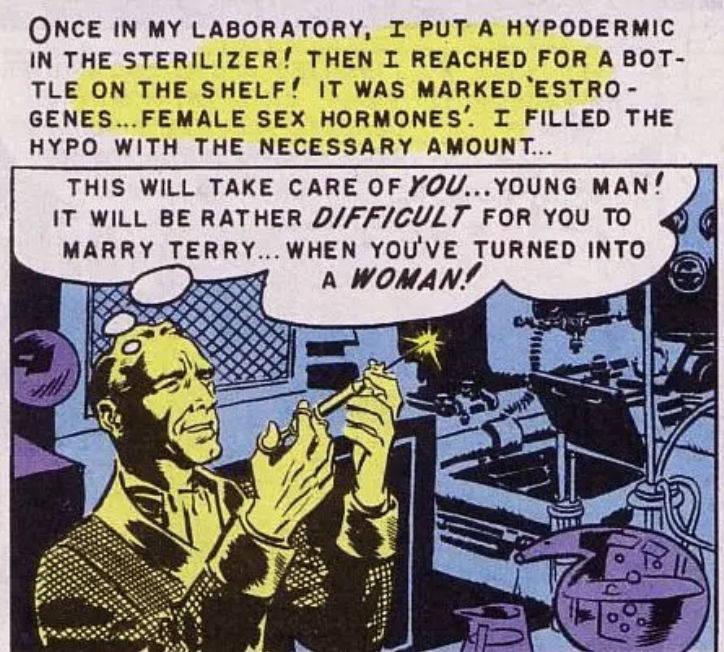 A panel from Weird Science #10, August 1951