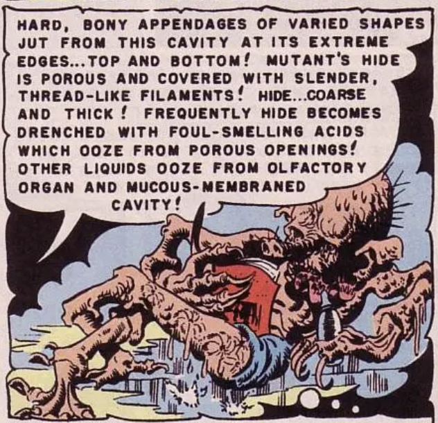 Another panel from "The Monsters!" in Shock SuspenStories #1, November 1951