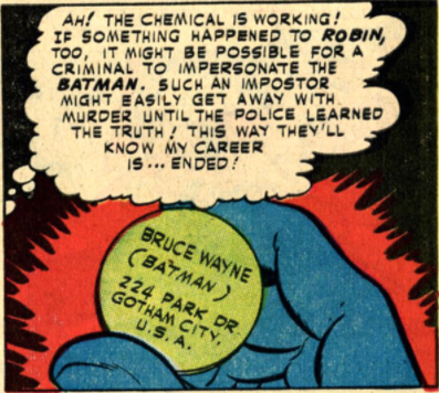 A panel from Detective Comics #185, May 1952