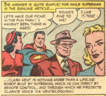A panel from "Superman Loves Lorraine" in Superman #76, March 1952