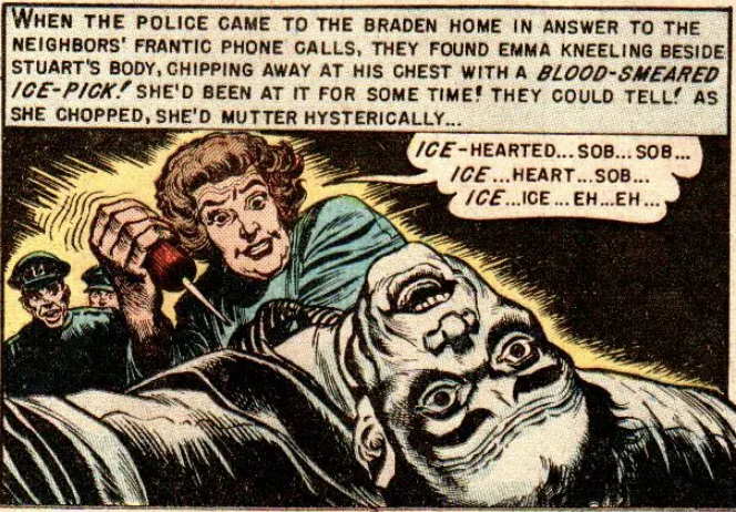A panel from "Take Your Pick!" in Haunt of Fear #14, June 1952