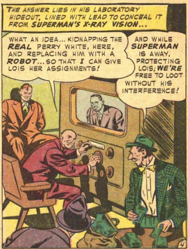 A panel from Action Comics #166, January 1952