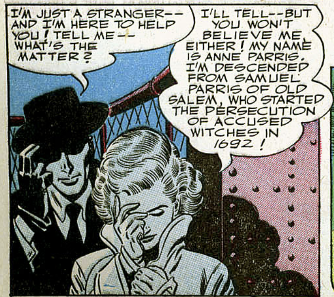 A panel from The Phantom Stranger #1, June 1952
