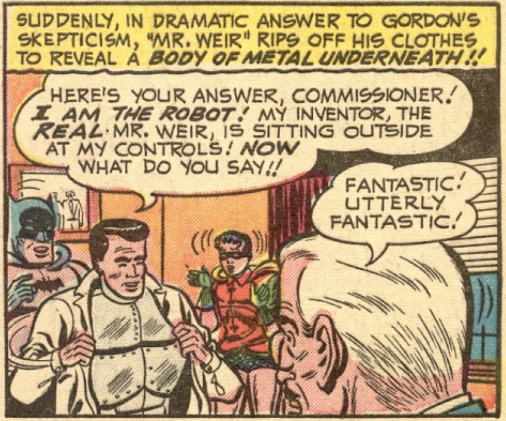 A panel from Batman #70, February 1952