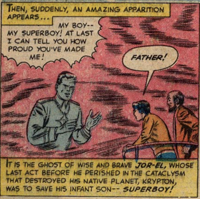 A panel from Superboy #20, April 1952