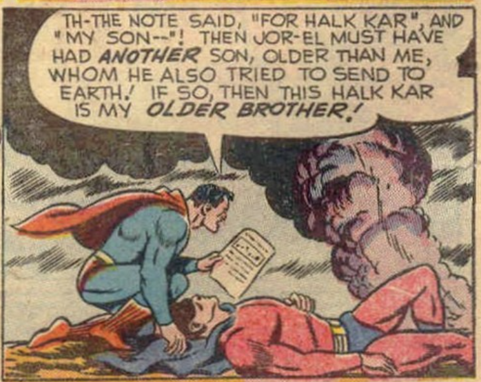 A panel from Superman #80, November 1952