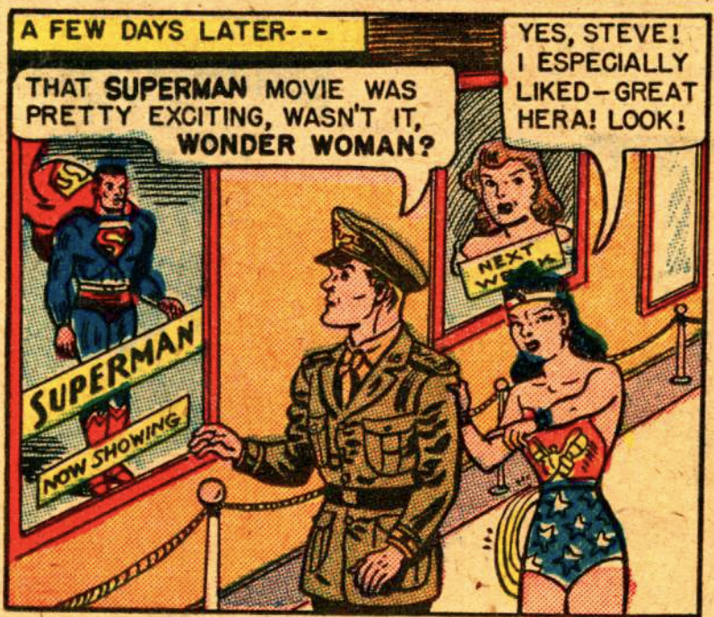 A panel from Wonder Woman #56, Sept 1952