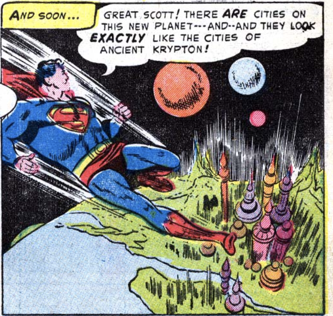 A panel from Action Comics #182, May 1953