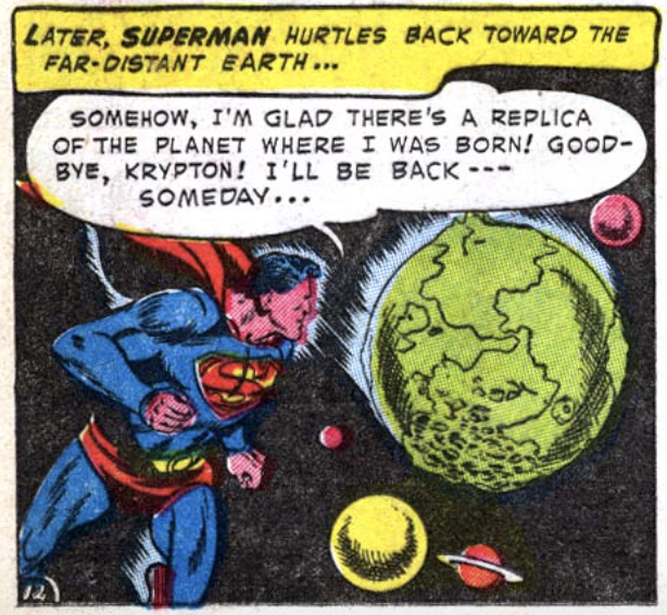 The shell of Krypton lives on in Action Comics #182, May 1953