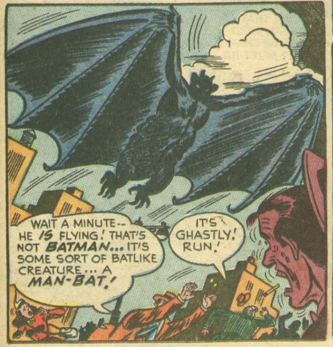 A panel from Batman #76, February 1953