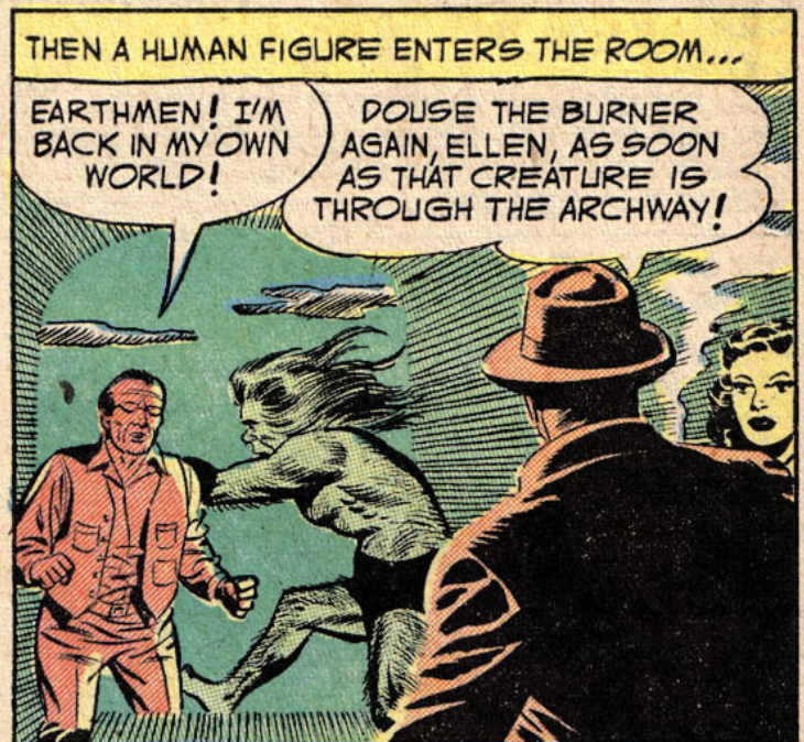 A panel from Phantom Stranger #4, December 1952