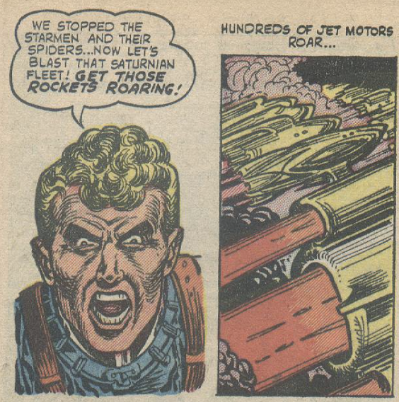 A panel from Spaceman #1, May 1953