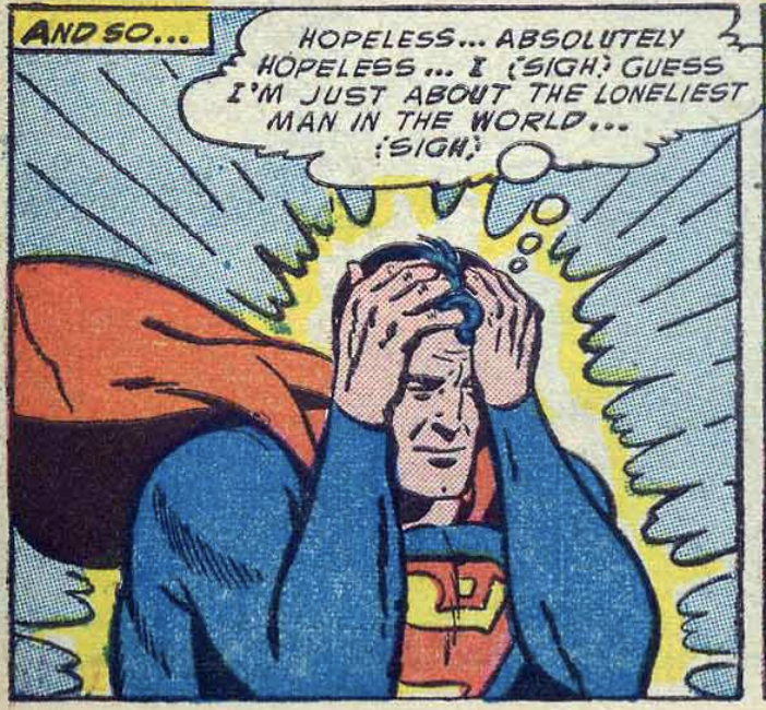 Super-lonely in Action Comics #188, November 1953