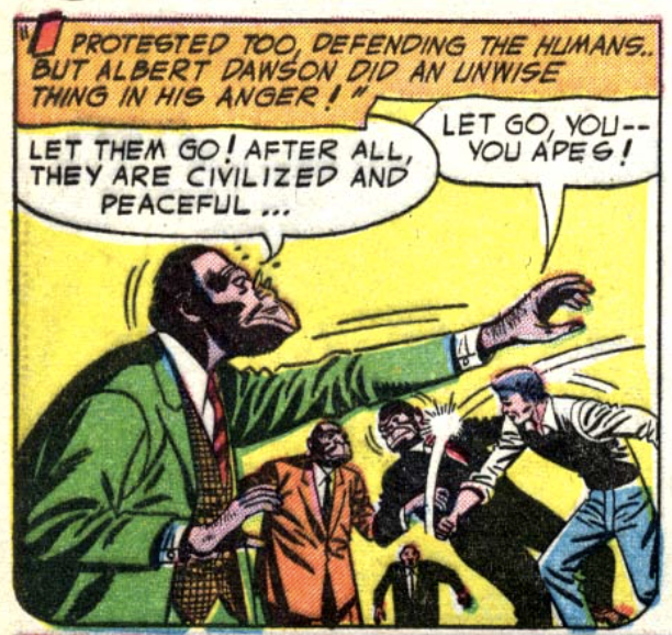 A panel from Strange Adventures #45, April 1954
