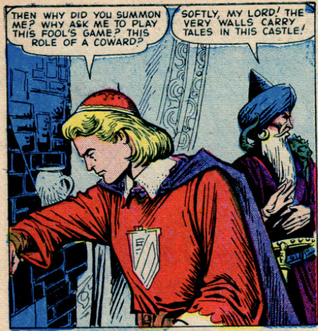 Percy plots with Merlin in The Black Knight #1, January 1955